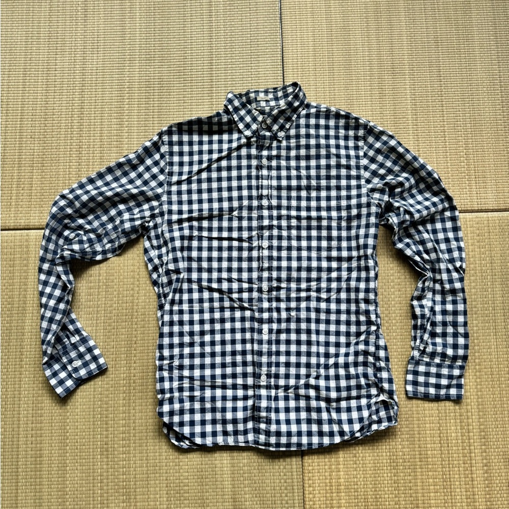 J. Crew Blue White Shirt, M Slim